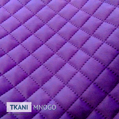 Фото фактуры велюра “CSBYH1-42A” (ромб фиолетовый)