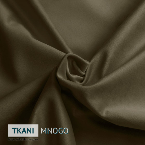 Фото материала велюра “075” (однотонный коричневый)