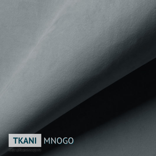 Фото обивки велюра “19” (однотонный серый)