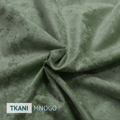 Фото внешнего вида велюра “184-18” (однотонный зеленый)