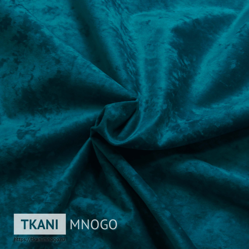 Фото материала велюра “184-9” (однотонный зеленый, голубой)