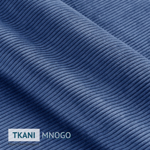 Фото обивки велюра “14А” (полоса голубой)