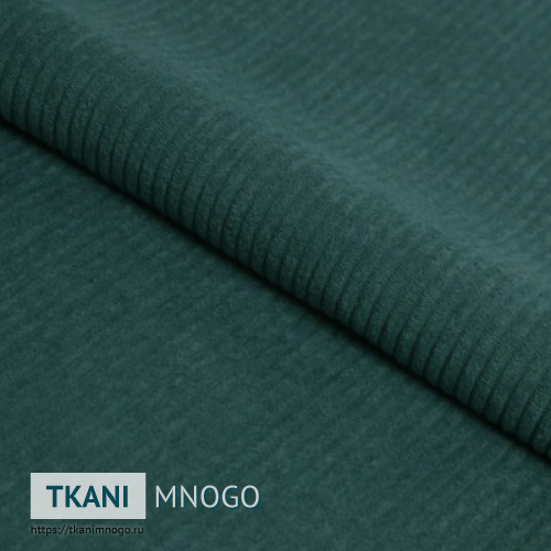 Фото ткани велюра “73” (полоса зеленый, голубой)