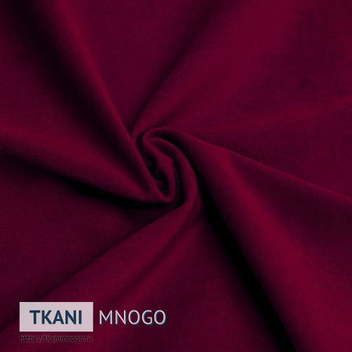 Фото фактуры велюра “Cf016-28” (однотонный красный)